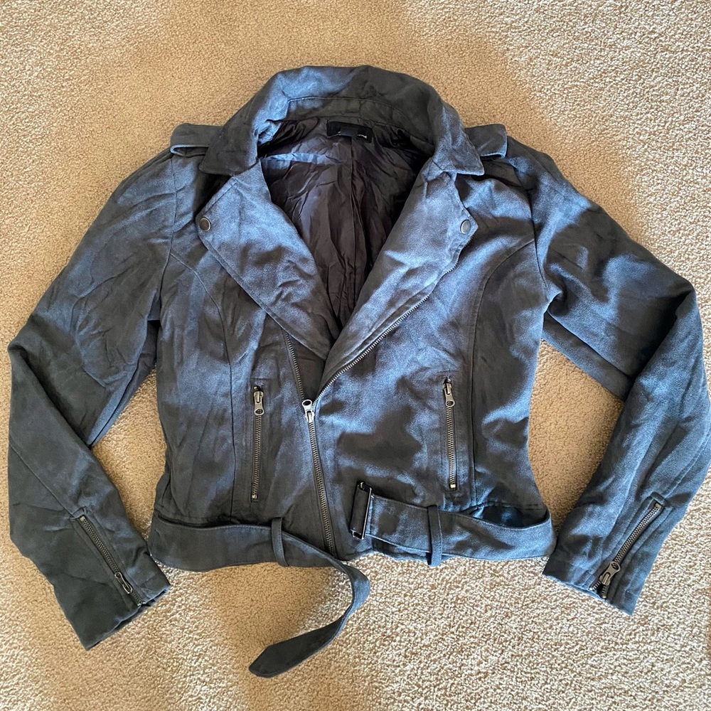 Forever 21 Faux Suede Moto Jacket